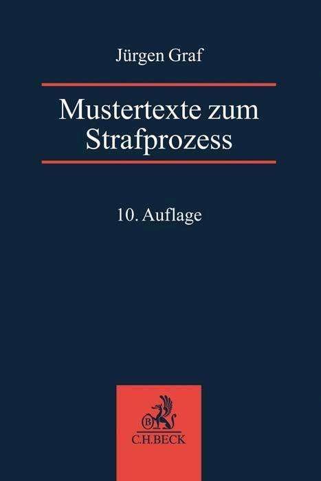 Cover for Graf · Mustertexte zum Strafprozess (N/A)