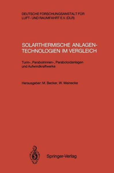 Cover for Manfred Becker · Solarthermische Anlagentechnologien Im Vergleich (Pocketbok) (1992)