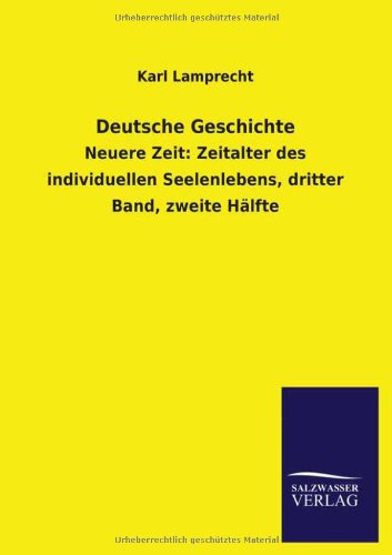 Cover for Karl Lamprecht · Deutsche Geschichte (Taschenbuch) [German edition] (2013)