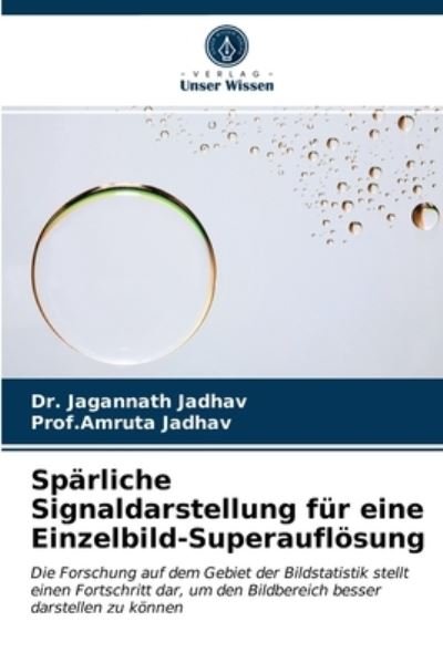 Cover for Jadhav · Spärliche Signaldarstellung für (N/A) (2021)