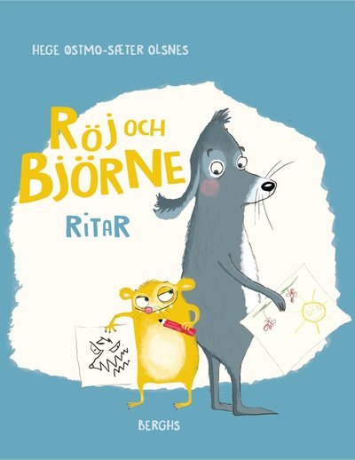 Cover for Hege Østmo-Sæter Olsnes · Röj och Björne ritar (Bound Book) (2023)