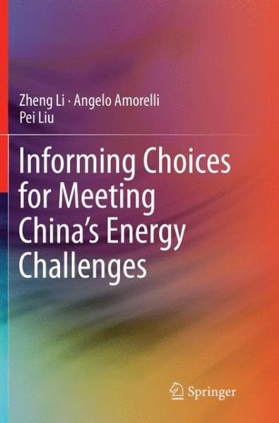 Cover for Zheng Li · Informing Choices for Meeting China's Energy Challenges (Paperback Book) [Softcover reprint of the original 1st ed. 2016 edition] (2018)