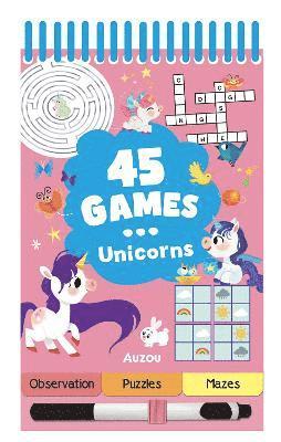 Cover for Celine Potard · 45 Games Unicorns - 45 Games (Spiralbuch) (2025)