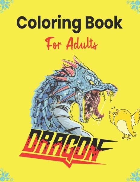 Cover for Drowsa Publications · DRAGON Coloring Book For Adults (Pocketbok) (2020)