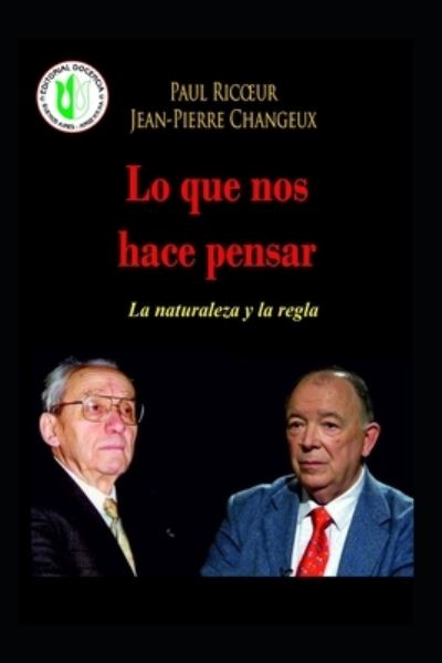 Cover for Paul Ricoeur · Lo que nos hace pensar (Paperback Bog) (2018)