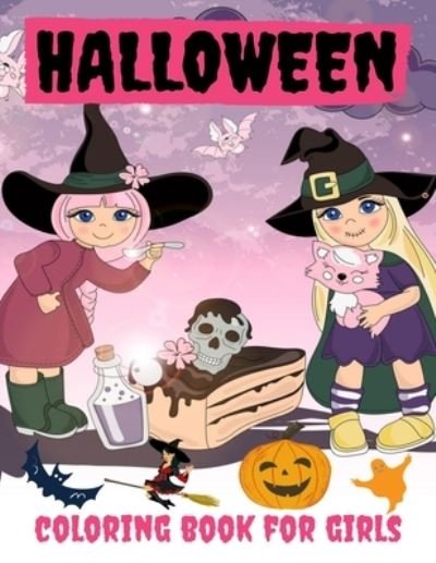 Cover for Toodma · Halloween Coloring Book for Girls (Paperback Bog) (2020)