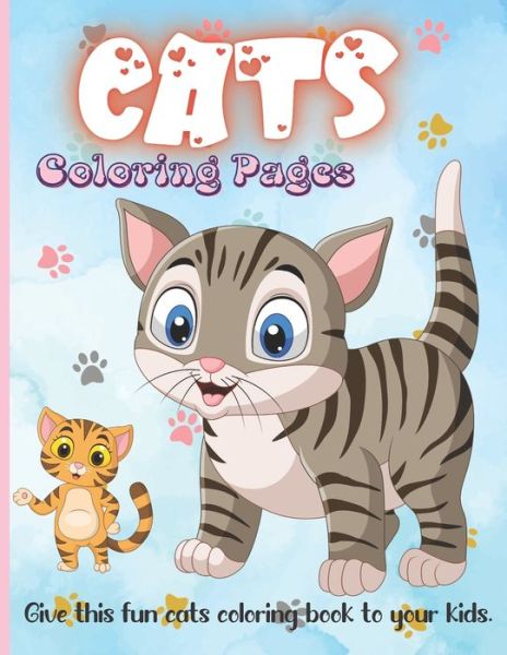 Cover for Elli Steele · Cats Coloring Pages (Paperback Book) (2021)