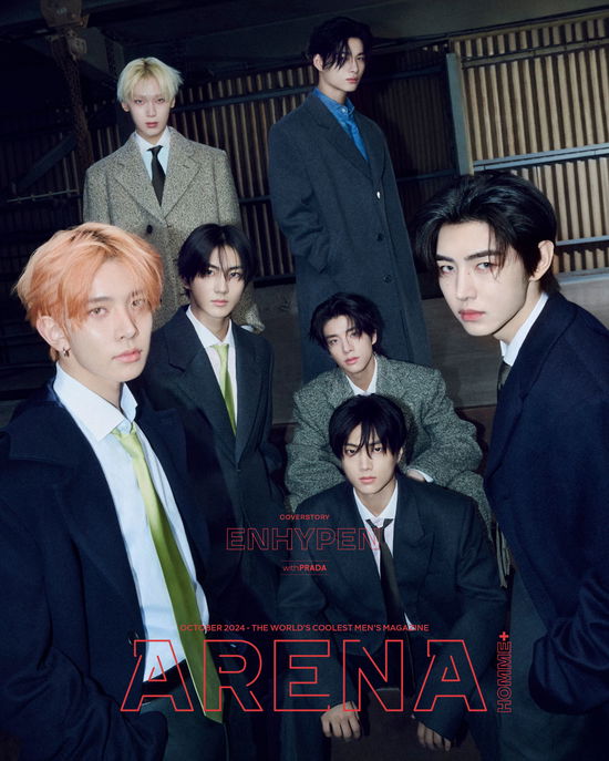 Cover for ENHYPEN · ARENA Homme Korea October 2024 (Magasin) [A edition] [Group] (2024)