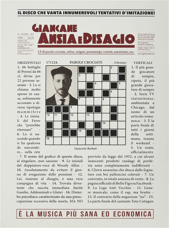 Cover for Giancane · Ansia E Disagio (LP) (2022)