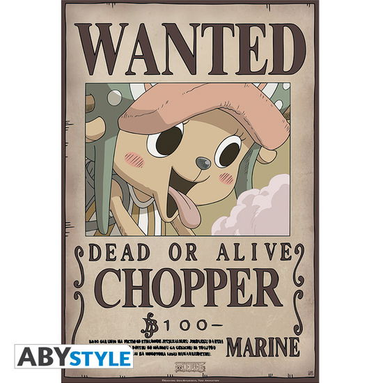 Cover for Kleines Poster · ONE PIECE - Poster Wanted Chopper New (52x35) (MERCH) (2019)