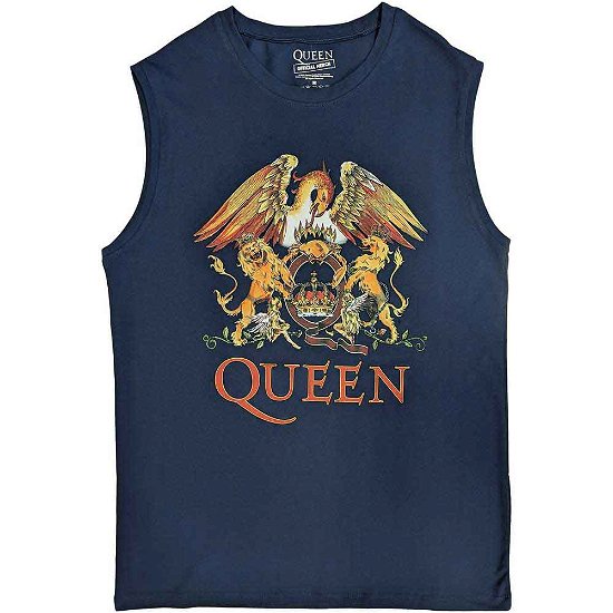 Queen Unisex Tank T-Shirt: Classic Crest - Queen - Merchandise -  - 5056561080963 - 
