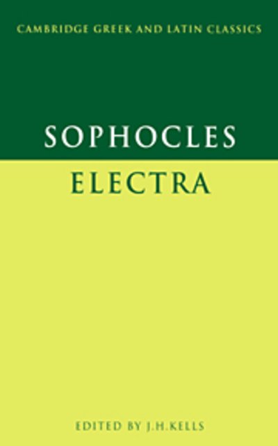 Cover for Sophocles · Sophocles: Electra - Cambridge Greek and Latin Classics (Taschenbuch) (1973)