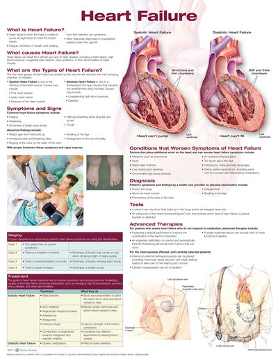 Cover for Anatomical Chart Com · Heart Failure Anatomical Chart (Landkarten) (2017)