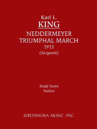 Cover for Karl L. King · Neddermeyer Trumphal March: Study Score (Paperback Book) (2013)