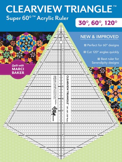 Clearview Triangle Super 60 Degrees Acrylic Ruler: New and Improved - Marci Baker - Merchandise - C & T Publishing - 9781617452963 - 13. juni 2016