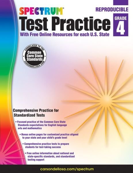 Cover for Spectrum · Spectrum Test Practice, Grade 4 (Paperback Bog) (2013)