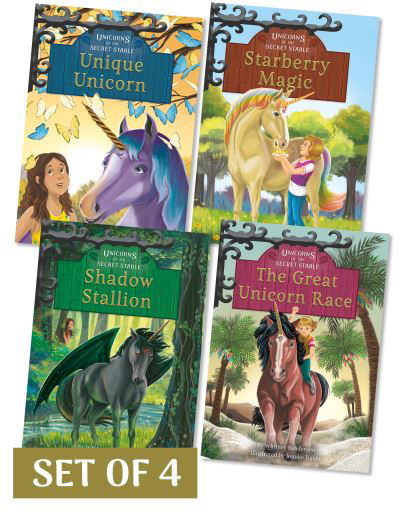 Unicorns of the Secret Stable Set 2 (set of 4) - Whitney Sanderson - Książki - Jolly Fish Press - 9781631634963 - 2021