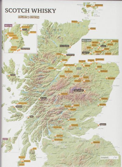 Cover for Whisky Distilleries Collect and Scratch Print (Map) (2017)