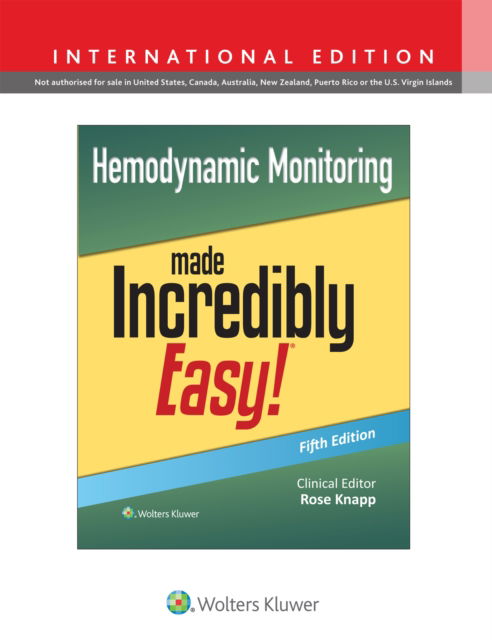 Cover for Knapp, Rose, DNP, RN, APRN-BC · Hemodynamic Monitoring Made Incredibly Easy! - Incredibly Easy! Series® (Paperback Book) [Fifth, International edition] (2024)