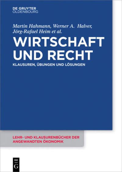 Cover for Hahmann · Wirtschaft und Recht (Book) (2017)