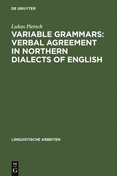 Cover for L. Pietsch · Variable Grammars. (Book) (2005)