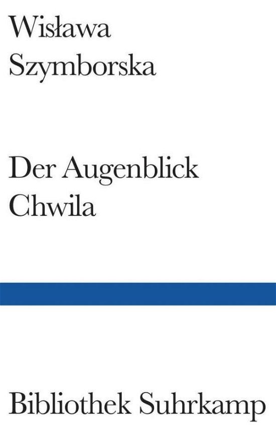 Cover for Wislawa Szymborska · Bibl.Suhrk.1396 Szymborska.Augenblick (Book)