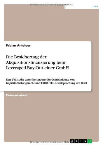 Cover for Arhelger · Die Besicherung der Akquisitio (Book) [German edition] (2011)
