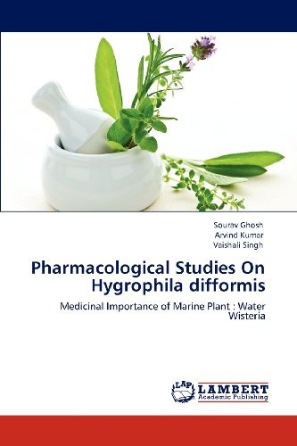 Cover for Vaishali Singh · Pharmacological Studies on  Hygrophila Difformis: Medicinal Importance of Marine Plant : Water Wisteria (Paperback Book) (2012)