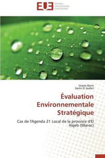 Cover for El Jaafari Samir · Evaluation Environnementale Strategique (Paperback Book) [French edition] (2018)