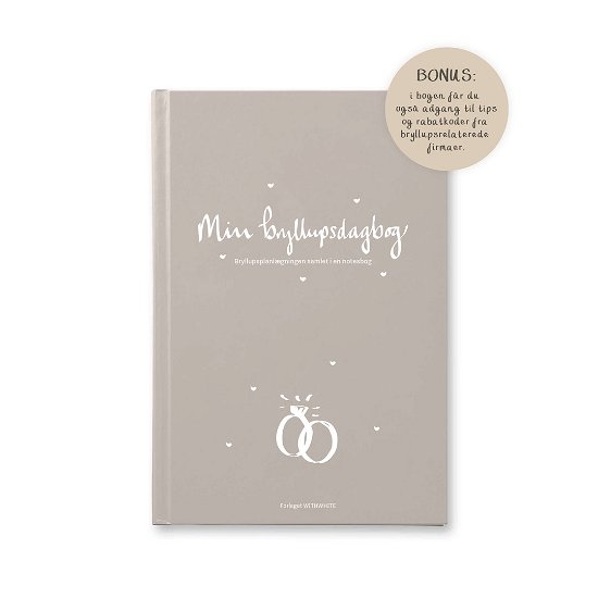 Cover for Julie Dam og Britt Basse · Min bryllupsdagbog (Sewn Spine Book) [1er édition] (2021)
