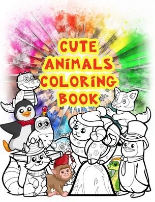 Cover for Jaxpedia Publisher · Cute Animals Coloring Book (Taschenbuch) (2020)