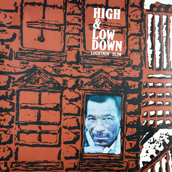 Cover for Lightnin Slim · High &amp; Low Down (LP) [Black Friday 2024 Blue &amp; Grey Smoke edition] (2024)