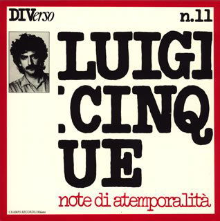 Cover for Luigi Cinque · Note Di Atemporalita (CD) [Limited edition] (2007)