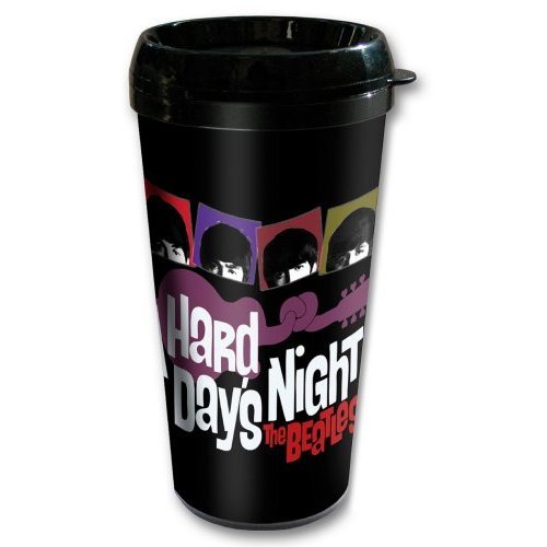 The Beatles Travel Mug: Hard Days Night (Plastic Body) - The Beatles - Fanituote - Apple Corps - Accessories - 5055295323964 - maanantai 24. kesäkuuta 2013