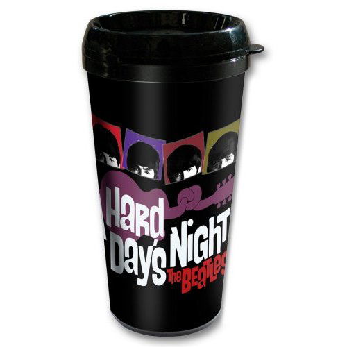 The Beatles Travel Mug: Hard Days Night (Plastic Body) - The Beatles - Merchandise - Apple Corps - Accessories - 5055295323964 - 24. Juni 2013