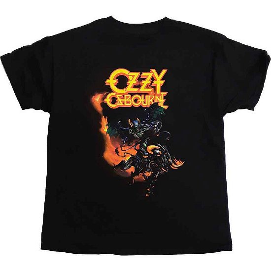 Ozzy Osbourne · Ozzy Osbourne Kids T-Shirt: Demon Bull (9-10 Years) (T-shirt) [size 9-10yrs] [Black - Kids edition]