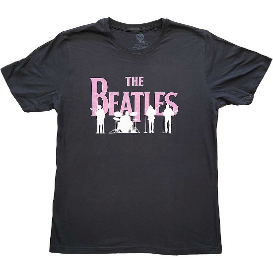 The Beatles Unisex Hi-Build T-Shirt: Band Silhouettes - The Beatles - Merchandise -  - 5056561025964 - 