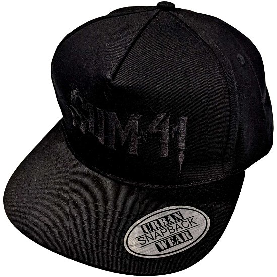 Cover for Sum 41 · Sum 41 Unisex Snapback Cap: Black Logo (Ex-Tour) (CLOTHES)