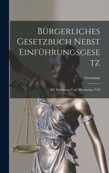 Cover for Germany · Bürgerliches Gesetzbuch Nebst Einführungsgesetz (Bog) (2022)