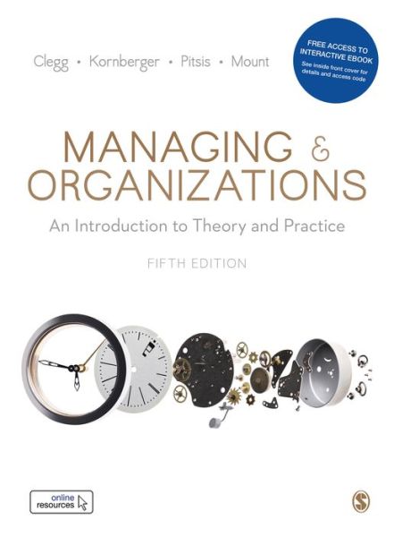 Cover for Stewart R Clegg · Managing and Organizations Paperback with Interactive eBook: An Introduction to Theory and Practice (Book) [5 Revised edition] (2019)