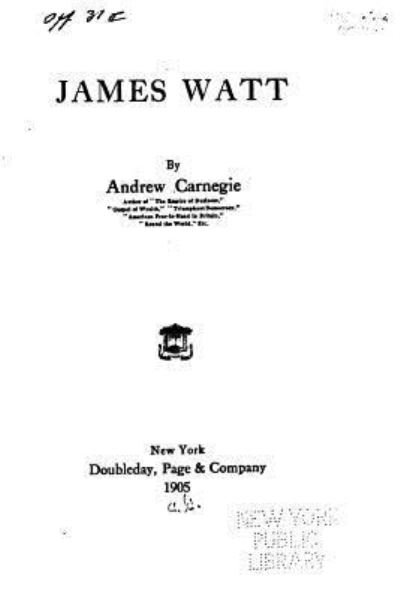 Cover for Andrew Carnegie · James Watt (Paperback Book) (2016)