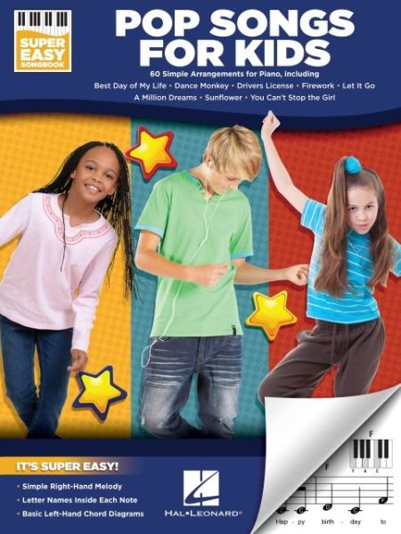 Cover for Hal Leonard Corp · Pop Songs for Kids - Super Easy Songbook (Paperback Book) (2021)