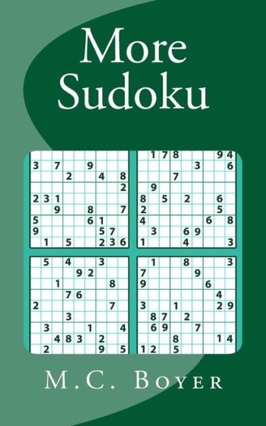 Cover for M C Boyer · More Sudoku (Paperback Book) (2017)