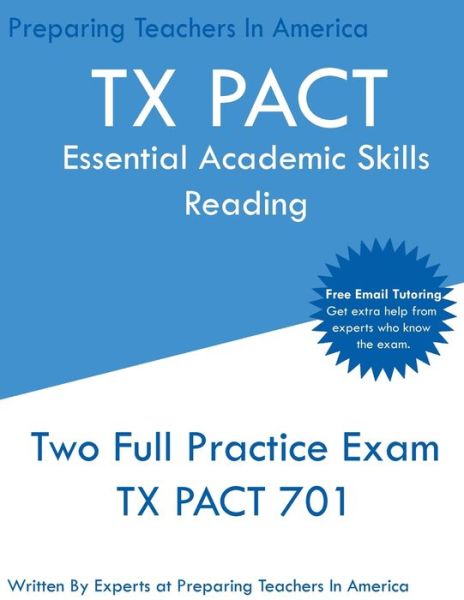 Cover for Preparing Teachers In America · TX PACT Essential Academic Skills Reading (Taschenbuch) (2020)