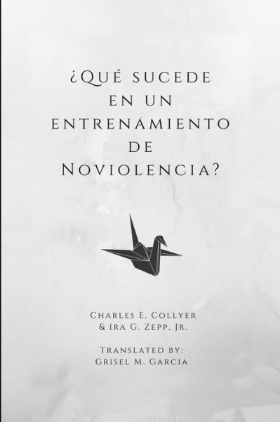 Cover for Ira G Zepp · ?que Sucede En Un Entrenamiento de Noviolencia? (Paperback Book) (2018)