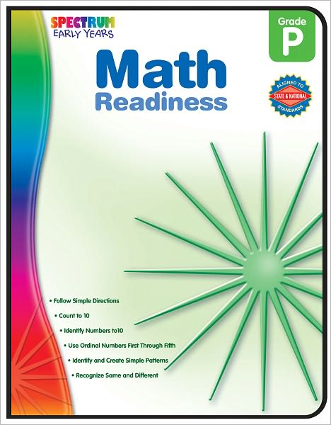 Math Readiness, Grade Pk (Early Years) - Spectrum - Bøker - Spectrum - 9781936024964 - 15. februar 2011