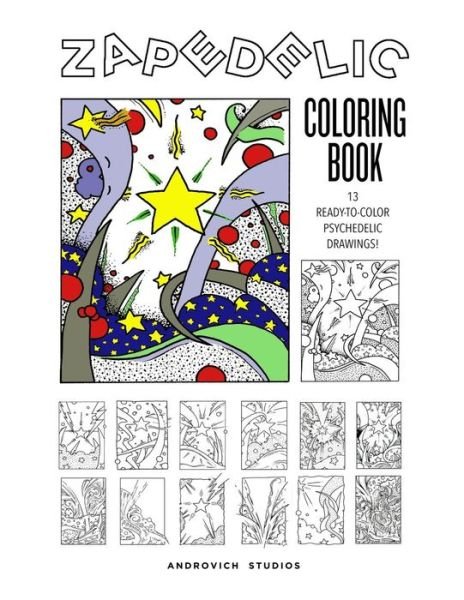 Cover for Bob Androvich · Zapedelic Coloring Book #1 (Paperback Book) (2017)