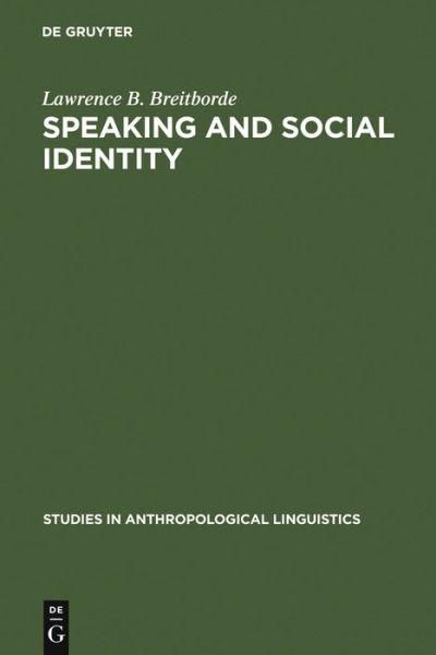 Cover for L.B. Breitborde · Speaking and Social Id. (Book) (1998)