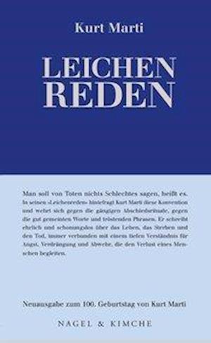 Cover for Marti · Leichenreden (Buch)