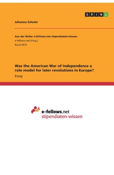 Cover for Schuler · Was the American War of Indepen (Book)